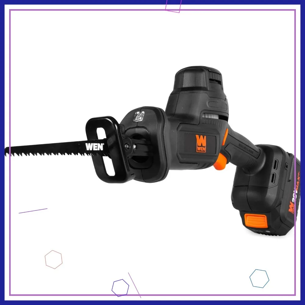 20V Max Cordless Reciprocating Saw, Brushless Compact One-Handed Design with 4.0 Ah Battery and Charger