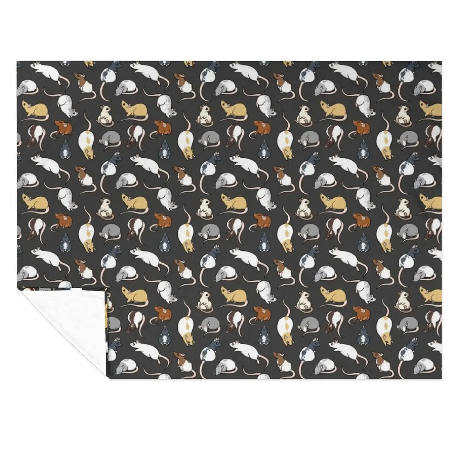 

Rats Throw Blanket Soft Beds Soft Flannels For Sofa Thin Blankets