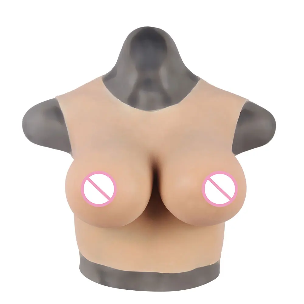 

Tgirl F Cup Silicone Breast Forms Half Body Suit CD Transgender TV Drag Queen