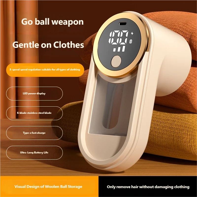 Rechargeable Lint Remover Portable Hair Ball Trimmer Electric Sweater Shaver USB Charge Fabric Fuzz Pill Remover Home Household