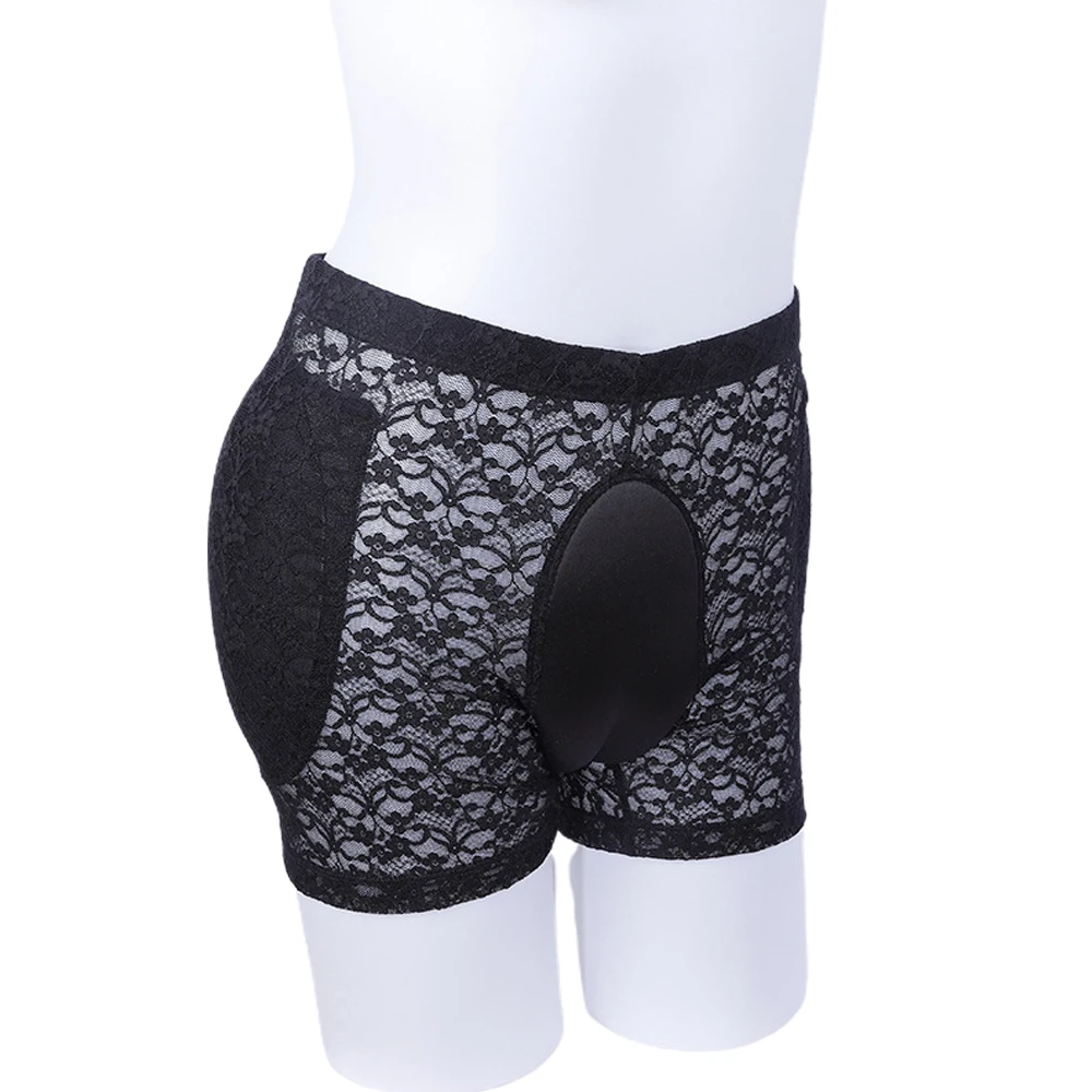 

Men Lace Underwear Brief Best Crossdressing Experience with Men's Lace Shaping Briefs and Hiding Gaff Available in S 2XL
