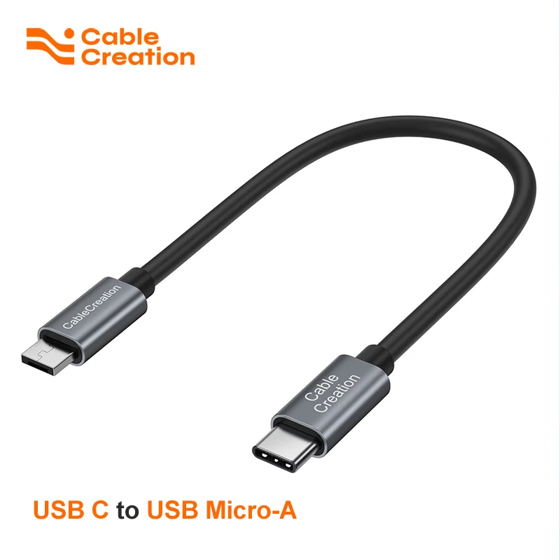 CableCreation USB C Cable Short 0.2m USB-C to Micro USB A OTG Cable, Compatible with DJI Spark/DJI Mavic/Mavic Pro