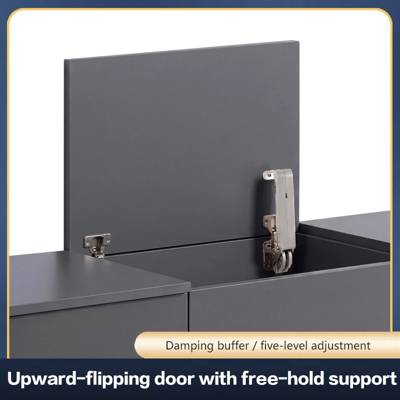 

Top Mounted Flip Up Cabinet Door Gas Spring Any Stop Adjustable Damping Lift Assist Soft Closing Free Stop Easy Installation
