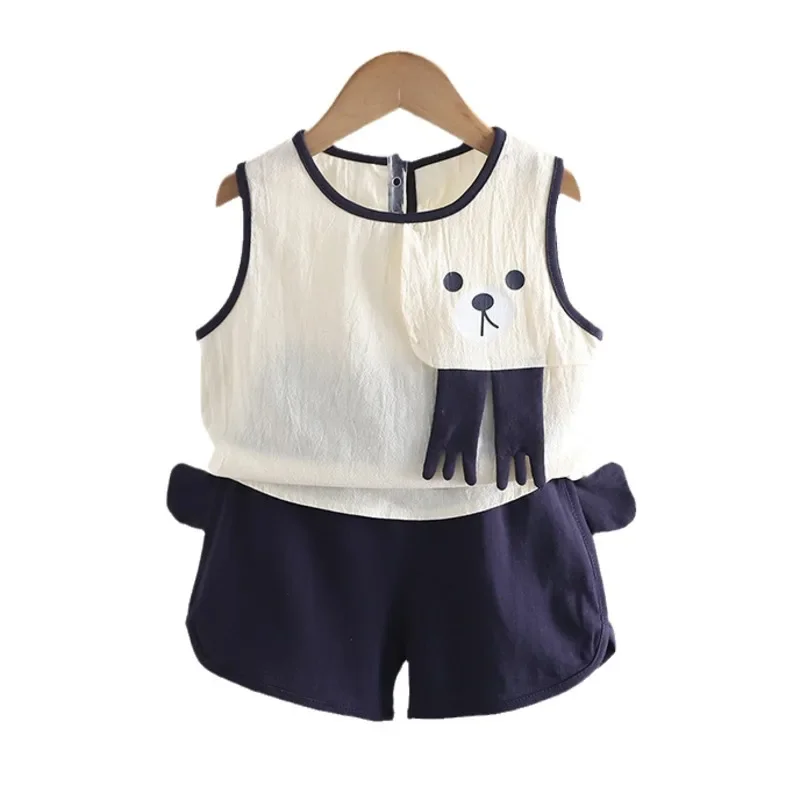 New Summer Fashion Baby Girls Clothes Children Outfits Infant Boys Vest Shorts 2Pcs/Sets Toddler Casual Costume Kids Tracksuits