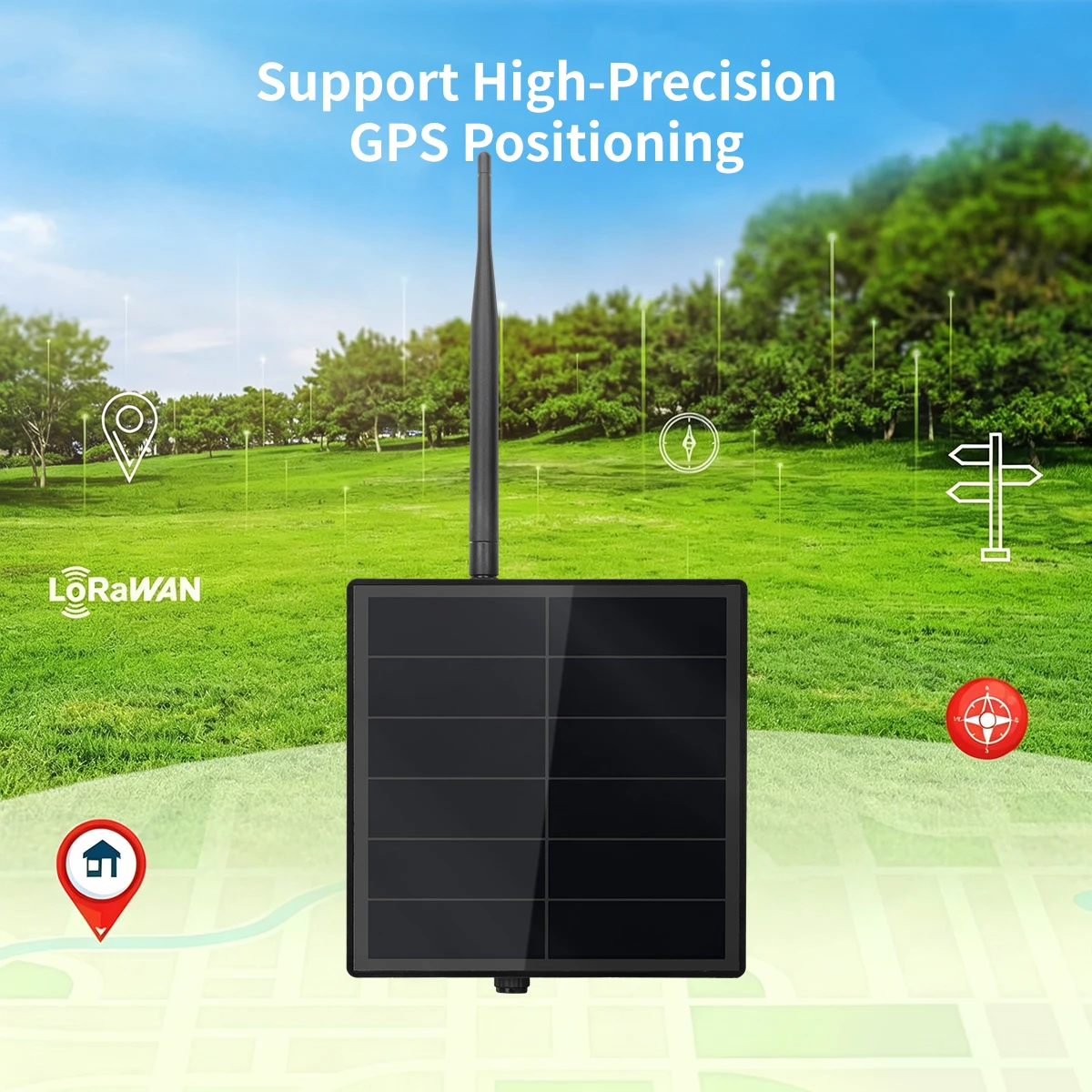 Outdoor Meshtastic Solar-Knoten mit GPS-Modul Heltec ESP32 LoRa V4 Meshcore Repeater 5W Solarpanel Mesh-Netzwerk WiFi LoRa BLE – Detail 8
