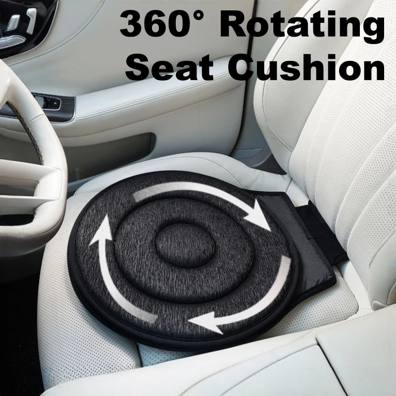 360° Rotating Car Seat Cushion Ergonomic Design Enhances Comfort and Mobility, Easy Entry and Exit, for Pregnant Women & Elderly