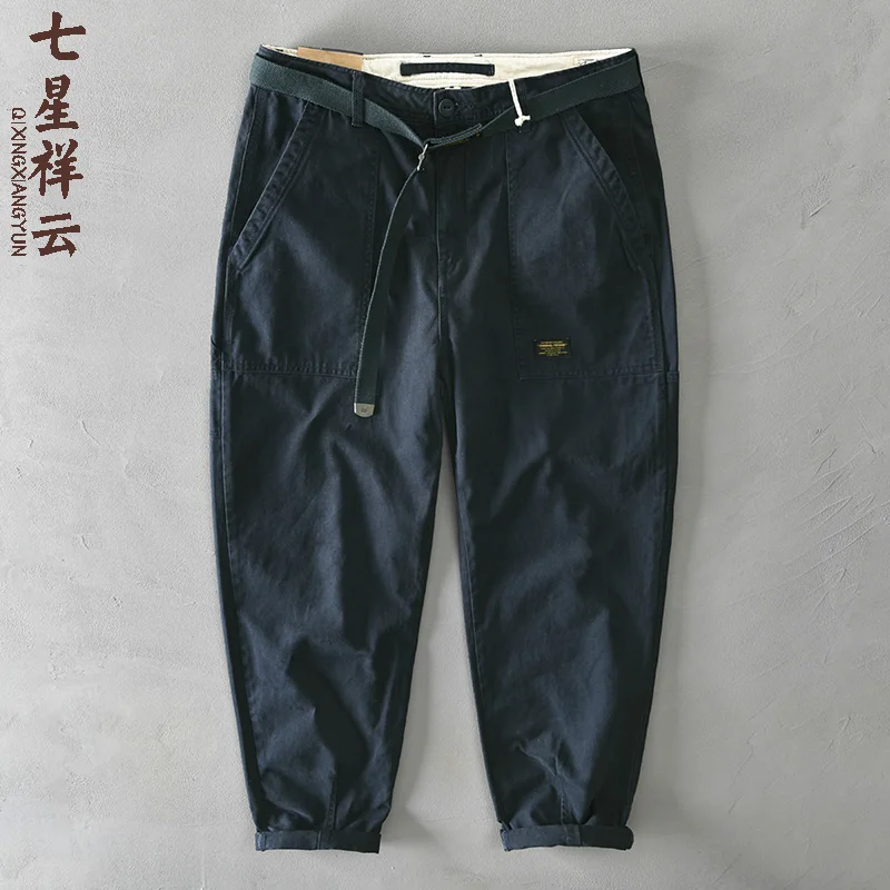 

Faionable Casual Workwear Pants Men's Loose Straight Leg Long Trousers Spring Autumn Military een Versatile Comfortable