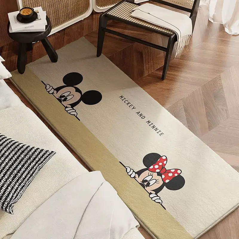 Disney Cartoon Mickey Mouse Pluszowy dywanik do dekoracji domu Minnie Łazienka Kuchnia Antypoślizgowa mata podłogowa Pokój dzienny Dywan nocny