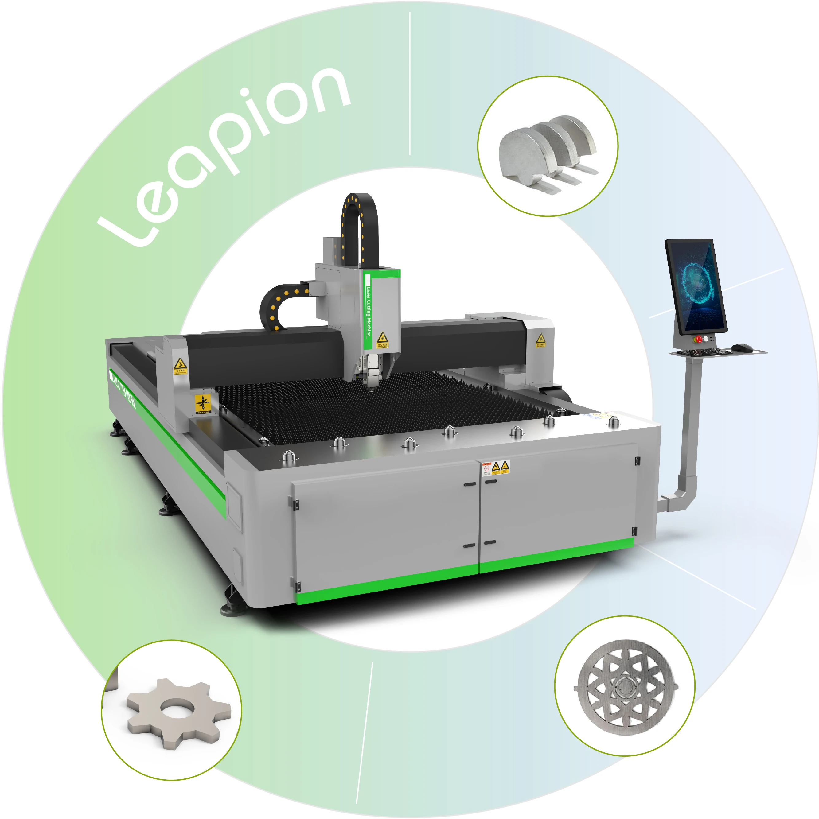 Ready Sale Cnc 1500w 2000w 3kw las er Cutting Machine Material 3mm Stainless Steel las er Cutter in Jinan Factory