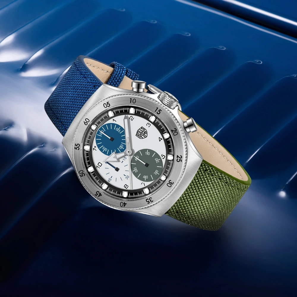 2025 جديد RollsTimi ساعات رجالية العلامة التجارية الفاخرة ساعة كوارتز للرجال متعددة الوظائف كرونوغراف مقاوم للماء مضيئة الجلود #1