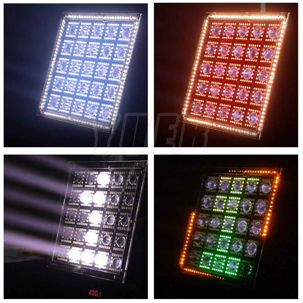 LED 25x5W Beam With RGB Warm Cold White Led Matrixl Moving Head Stage Lighting For Dj Disco Party Club DMX512 Music Control
