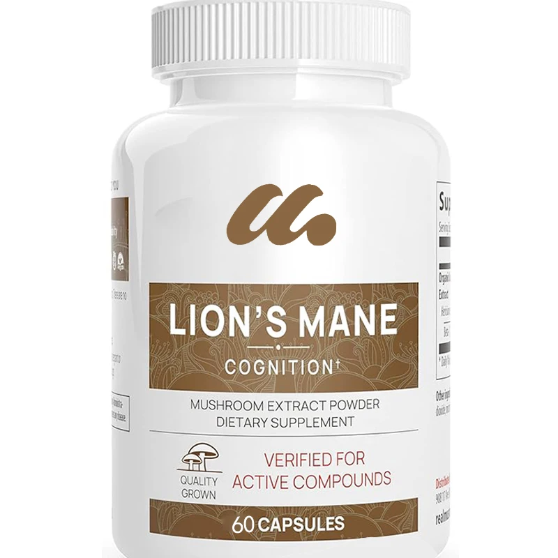 

Lion's Mane Capsules - Organic Lion's Mane Mushroom Extract for Cognitive Function and Immunity