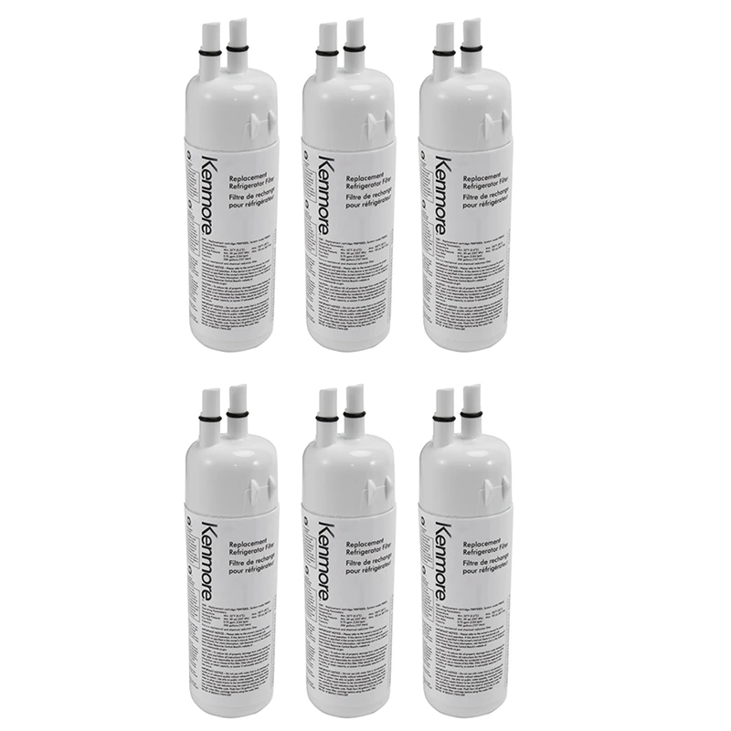 6X Refrigerator Filter Elements Water Filter Replacement For W10295370A, EDR1RXD1, 9081, Filter 1, P8RFWB2L, P4RFWB