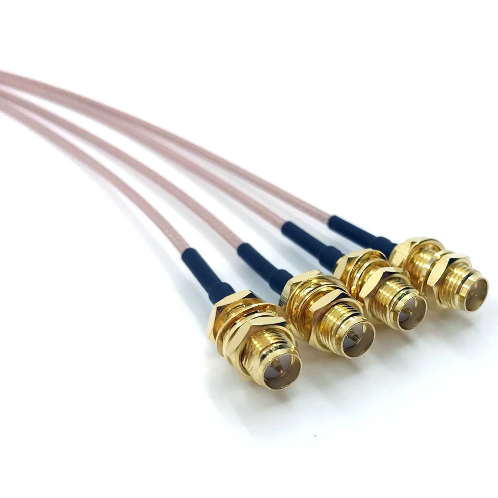 RF U.FL(IPEX/IPX) 미니 PCI-RP-SMA 암 피그테일 안테나, 와이파이 동축 RG-178 저손실 케이블 4 개 팩