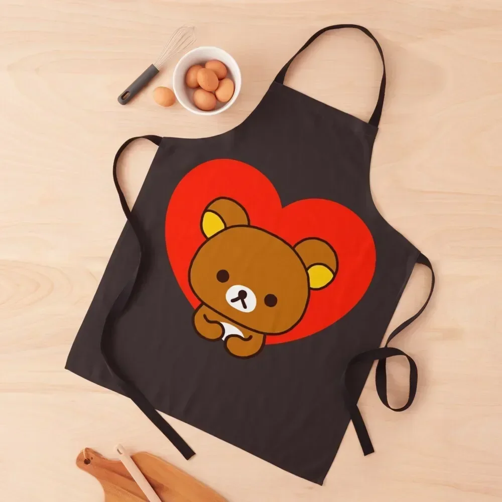 Rilakkuma Lovely With Love Apron kitchen jacket woman cook wear Apron