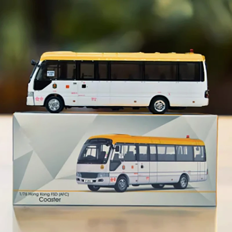 1:76 Scale Coaster B59 FSD19 Fire Truck F892 Simulation Alloy Car Model FSD19 Hobby Collection Gift Souvenir Decoration