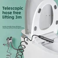 Household Bidet Toilet Companion Spray Gun Faucet One In Two Out Bathroom High Pressure Water Gun Spray