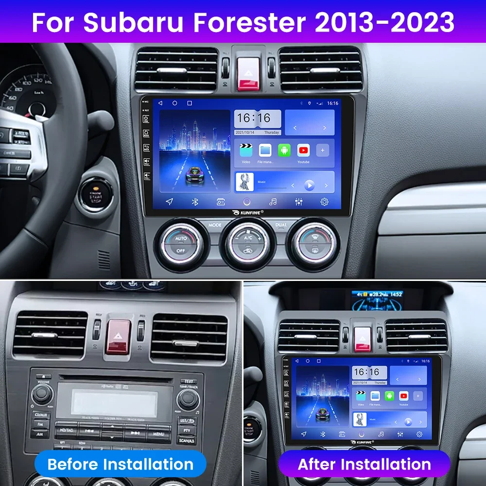 Android Car Radio For Subaru Forester 2013-2023 Car Stereo 2Din Octa Core GPS Navigation Player IPS Screen Carplay Android Auto