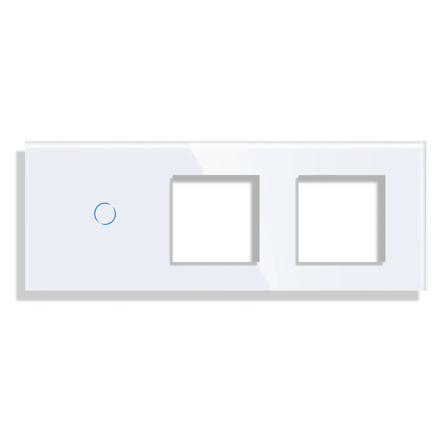 Toughened Glass 1g switch  panel and socket frame, glass only, no switch or socket function part,Hot sale