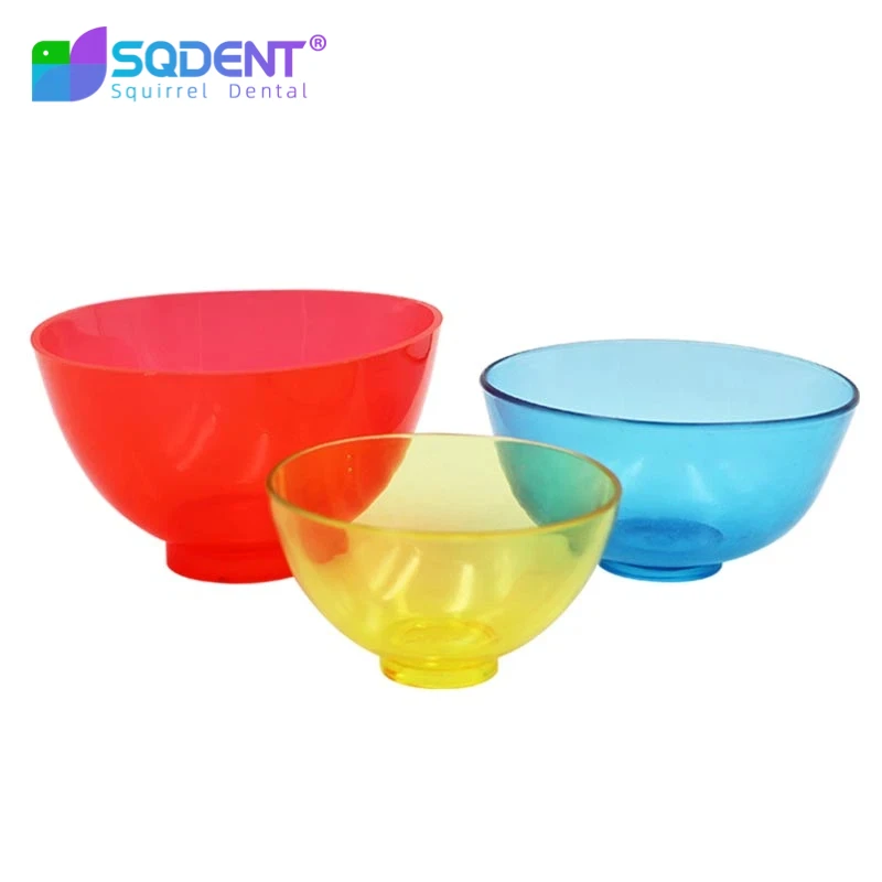 SQDENT Dental Mixing Bowl Rubber Mixing Bowl Small/Medium/Large Dental Lab Instrument Oral Tools Silicone Flexible