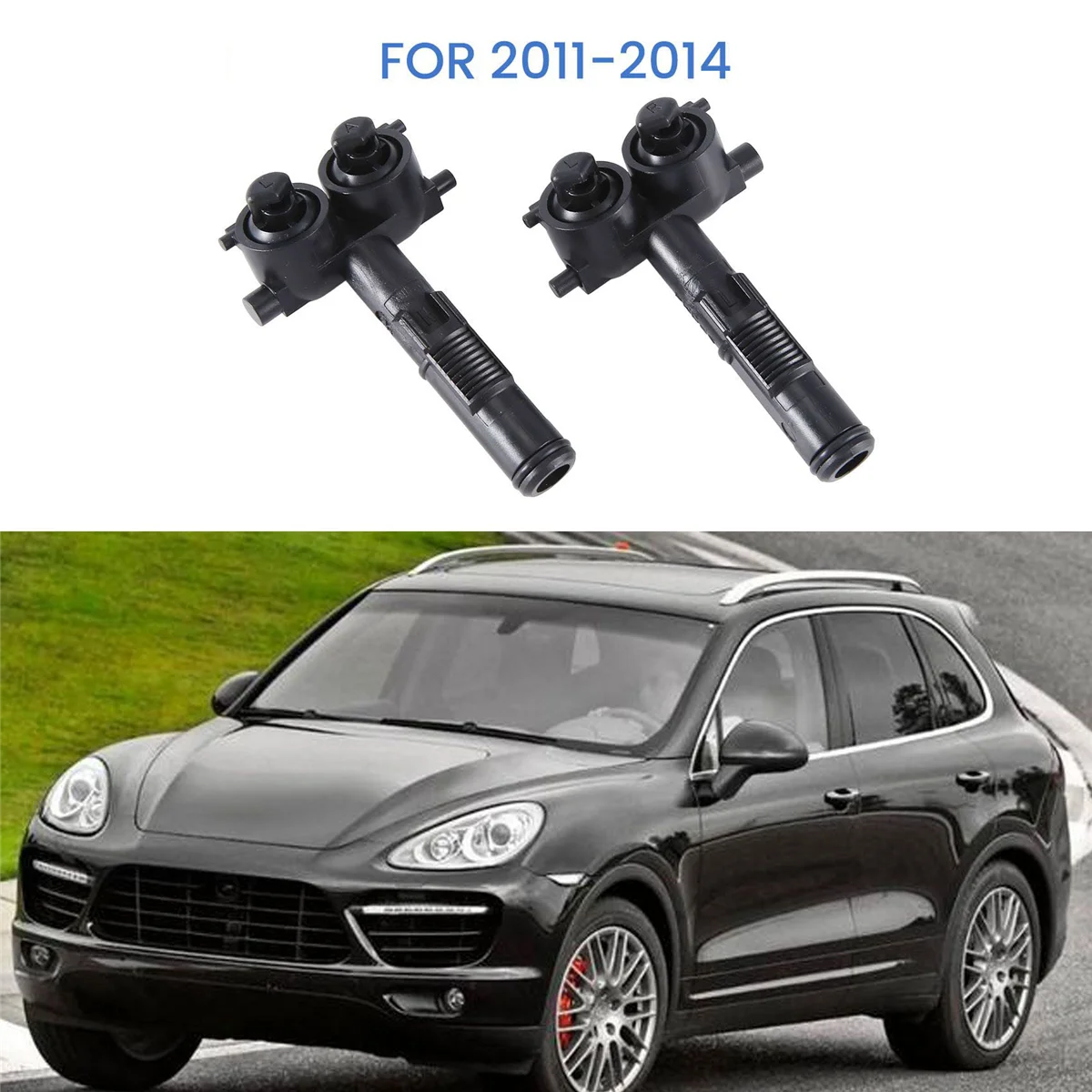 

95862816100 95862816200 Headlight Washer Gun Nozzle Car for Porsche Cayenne