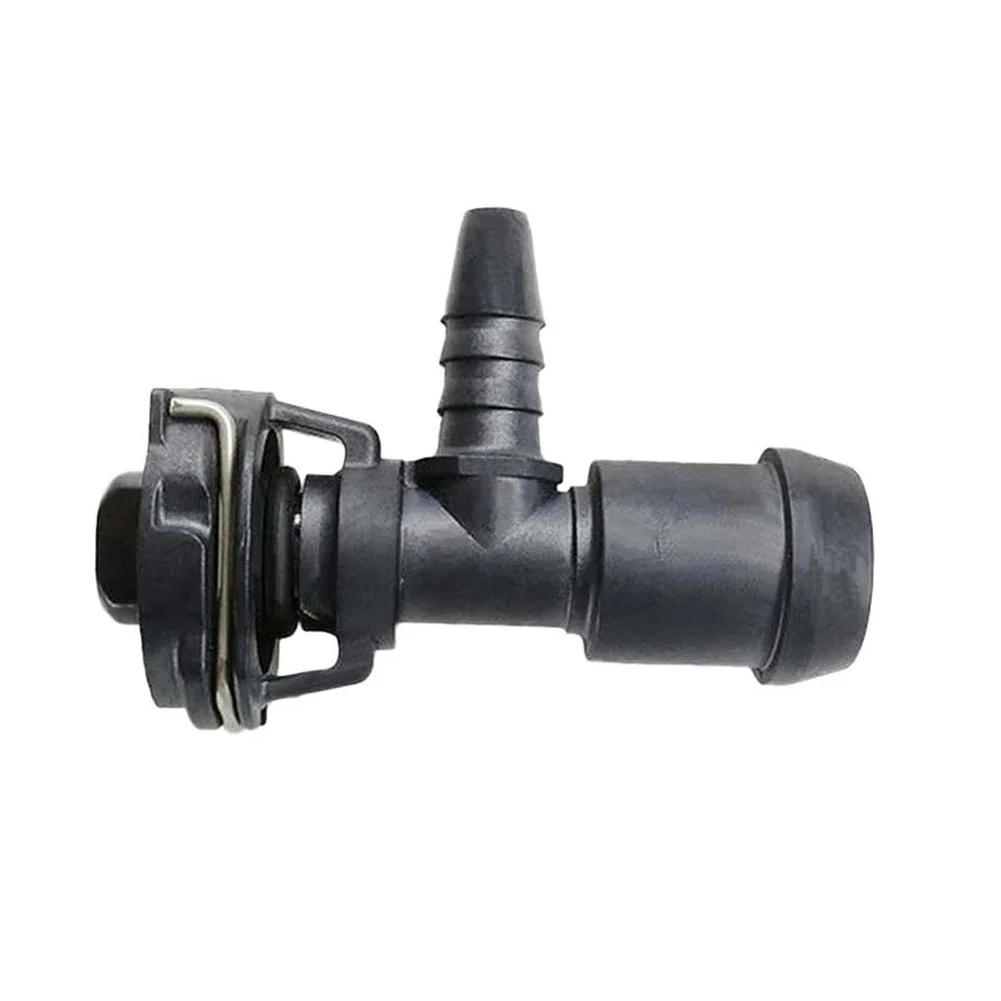 Coolant Tank Three Way Connector Tee with Quick Connect Buckle for Engine Cooling System Replacement ABS Construction