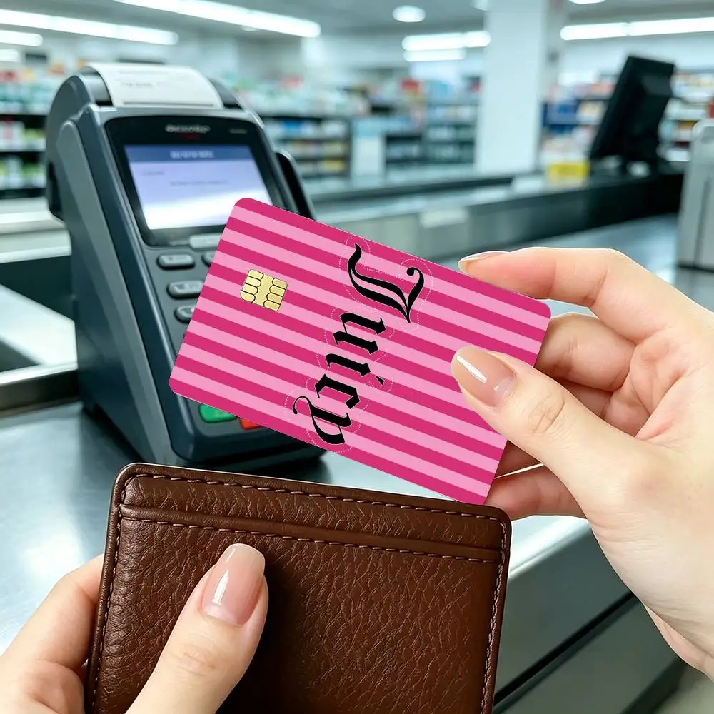 Fashion J-Juicy C-Couture  Credit Card HD Stickers Game Card Decal Small Chip Waterproof Sticker Gift