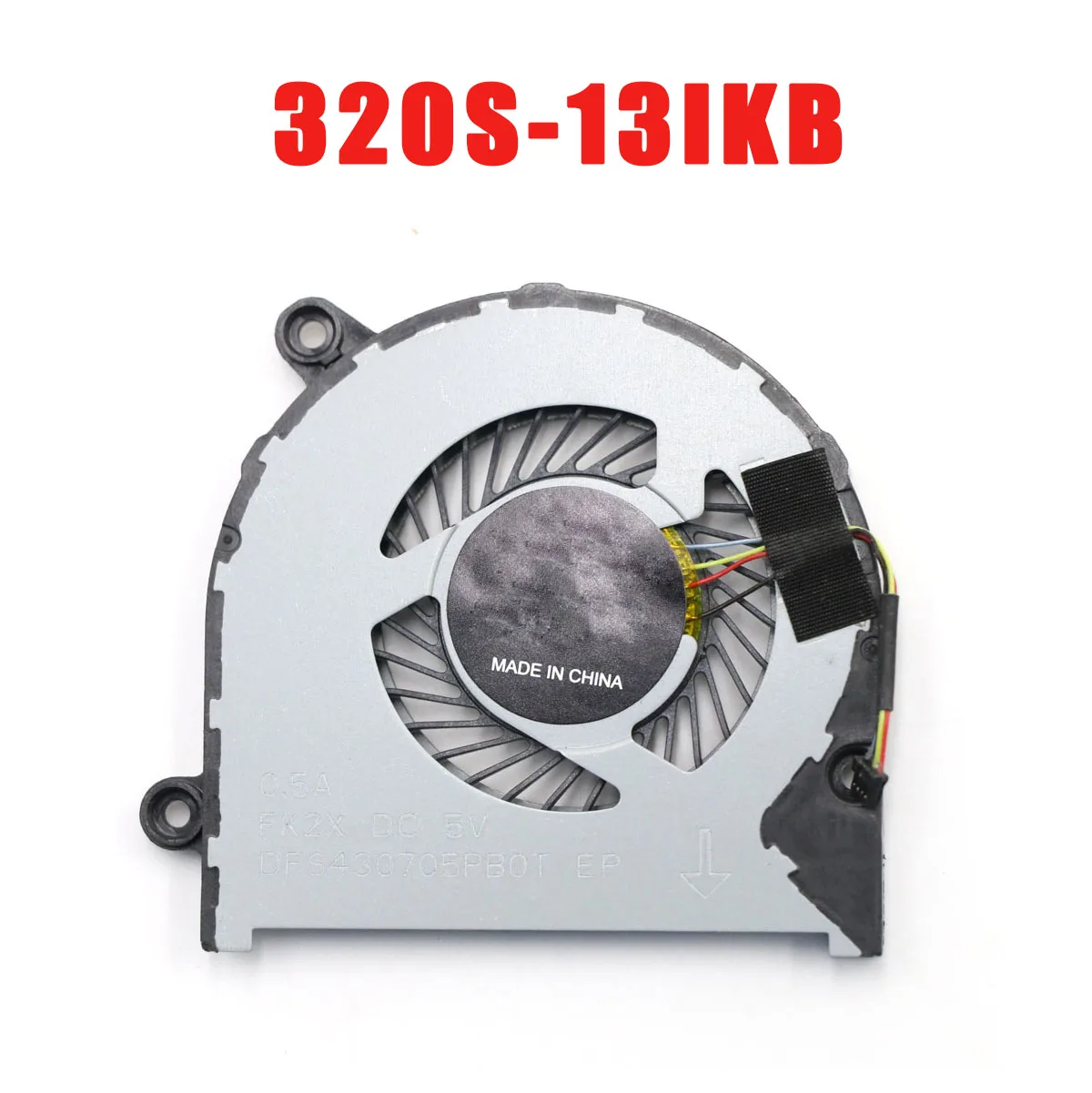 

Laptop CPU Fan For Lenovo For Ideapad 320S-13IKB 81AK 5F10P95191 DFS430705PB0T FK2X DC5V 0.5A DIS New
