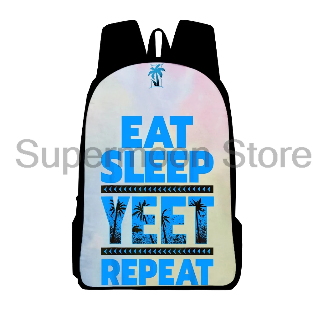 

Jey Uso Eat Sleep Yeet Repeat Backpack Casual Daypack Women Men Rucksack Casual Fashion Packsack Harajuku Outdoor Bag