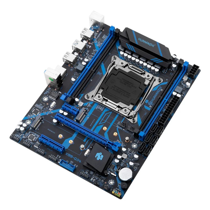 X99-QD4 carte mère prend en charge le processeur LGA2011-3 prend en charge 4 canaux DDR4 2400/2133/1866MHz de mémoire