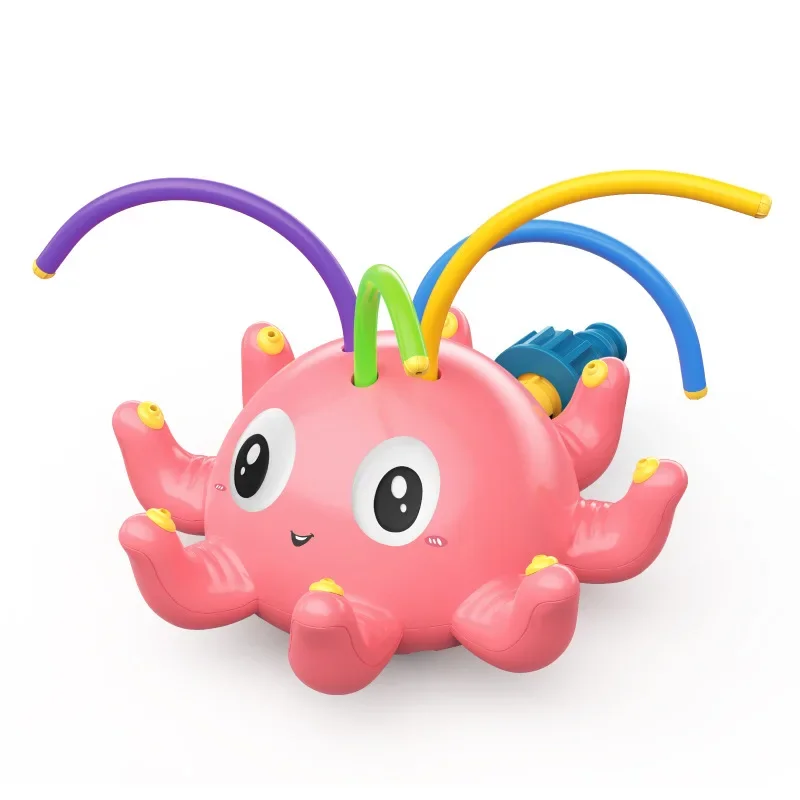 Outdoor Water Sprinkler Toys for Kid 3 4 5 6 7 Year Baby Bath Toys Backyard Spray Water Toys Octopus Sprinkler Toy for Children