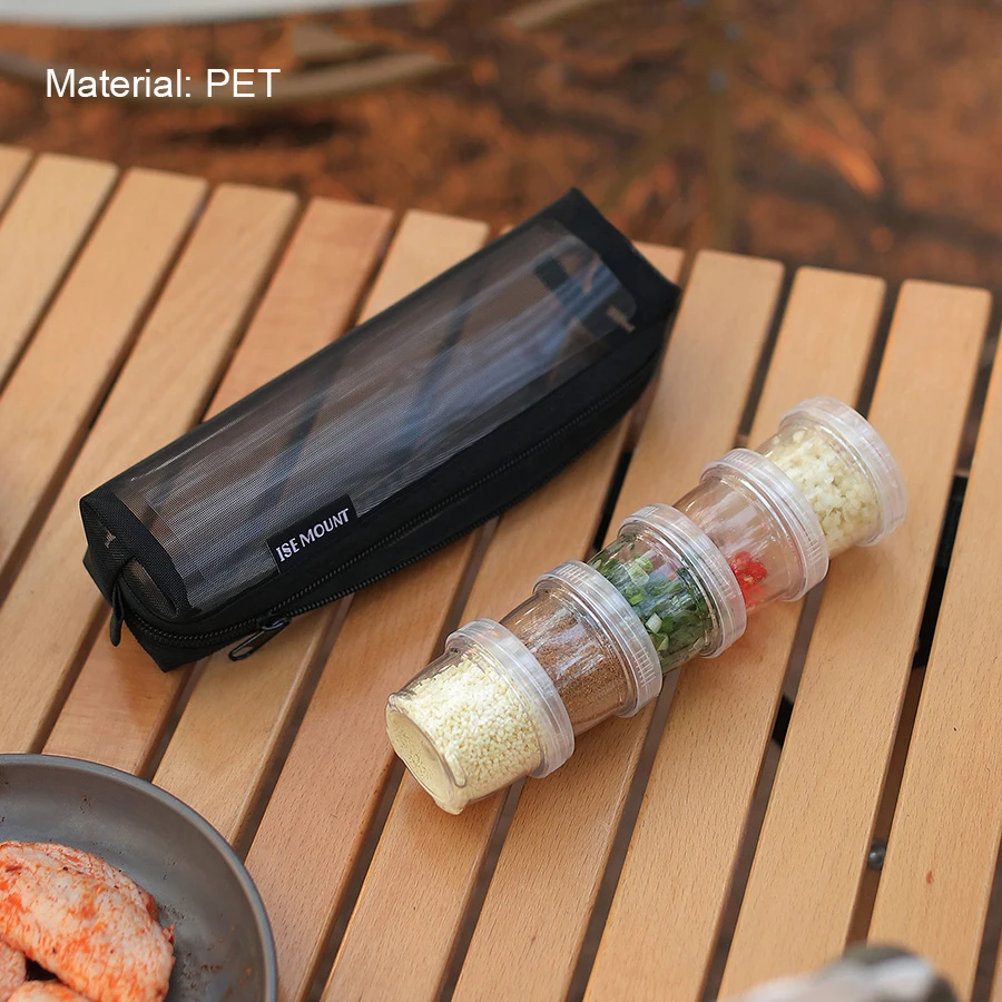 Outdoor seasoning bottle set can be spliced portable travel picnic seasoning box camping seasoning pot barbecue seasoning 40ml