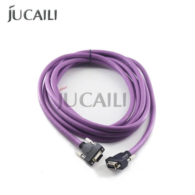 Jucaili Allwin Human K-jet Gongzheng Printer PCI Data Cable High Quality Density Purple 14Pins Cable 14P