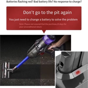 Geeigneter Staubsauger für Dyson, V6, V7, V8, V10, V11, DC31A, DC34B -Serie, SV03, DC62, SV10, SV11, SV12, SV14, SV15, 6000MAH, 12 Hauptverkauf Batterie BN62 - №5