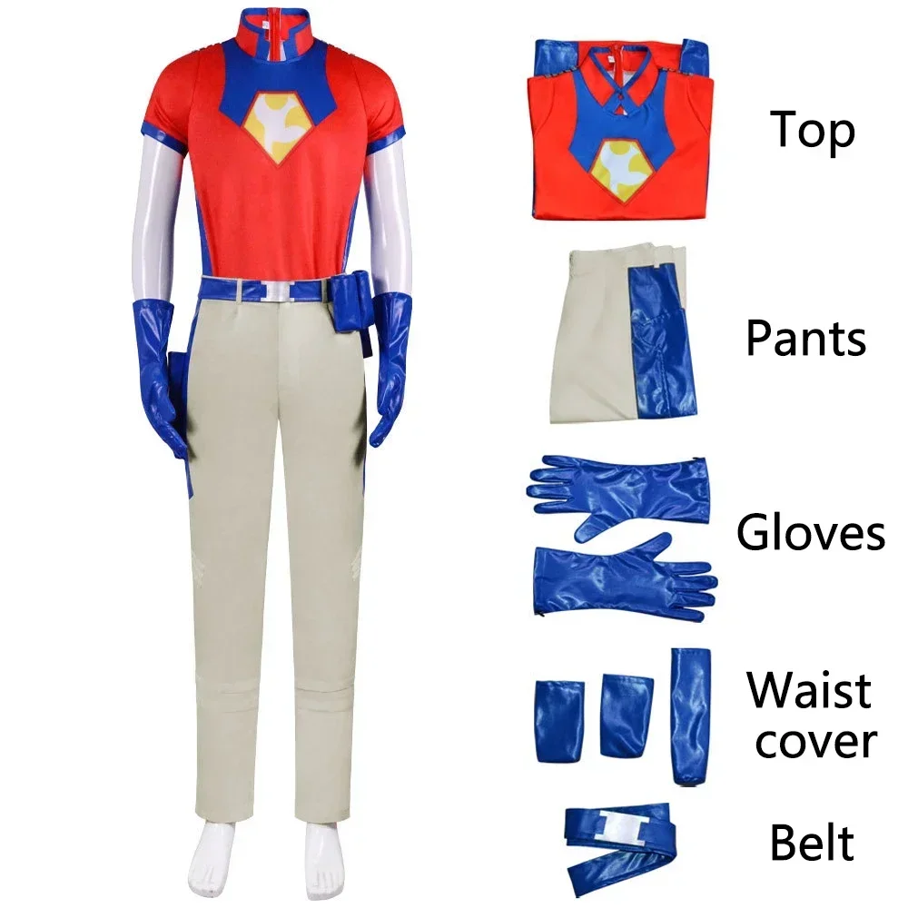 New 2026 Movie Christopher Smith Peacemaker Cosplay Costume Unisex Adult Top Pants Suit Halloween Outfit Uniform Party