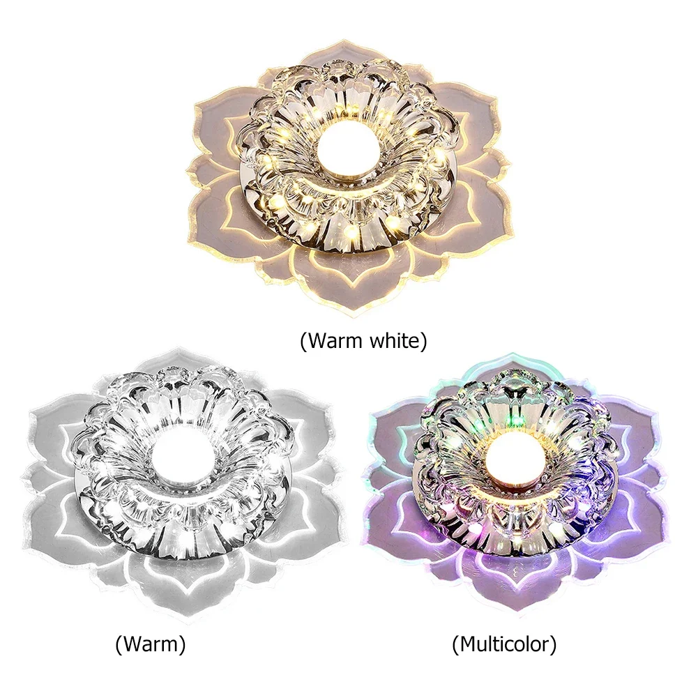 Modern LED Crystal Ceiling Lights Hallway Living Room Bedroom Chandelier Lamp