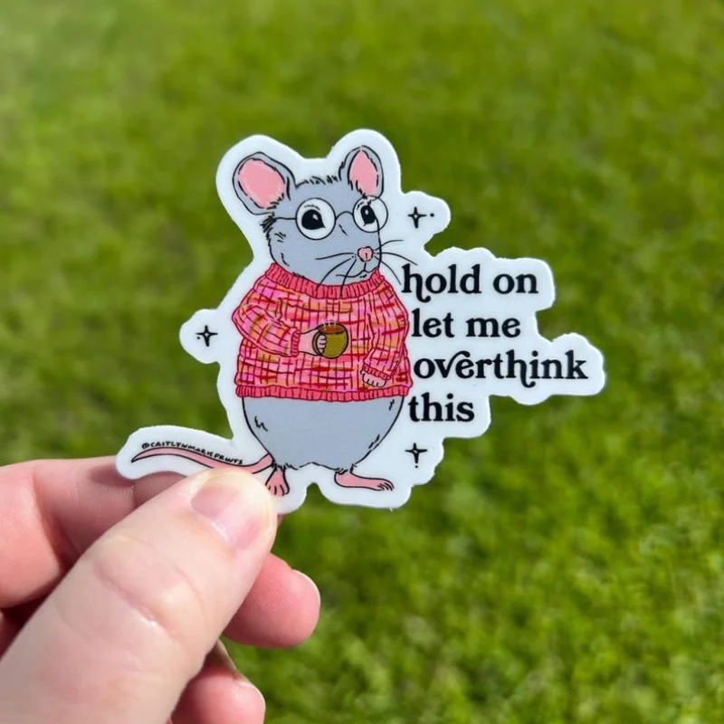 

Многоразовые глянцевые виниловые наклейки — ожидайте момент, не мне обменте о наклейках мыши. Подходит для ноутбука, ноутбука.