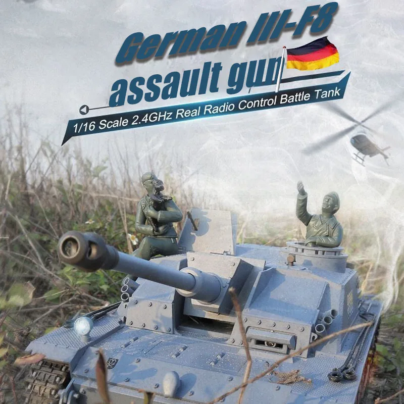 헝롱 독일 Panzer III F8 RC 탱크는 사실적인 성능과 내구성을 결합하여 흥미롭고 몰입감 있는 경험을 제공합니다.