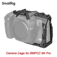 SmallRig DSLR Camera Cage for BMPCC 6K Pro for Blackmagic Pocket Cinema Camera 6K Pro Built-in NATO Rail & Cold Shoe Mount 3270