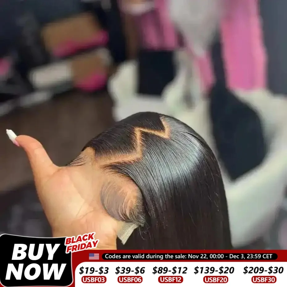 Brazilian Bone Straight 13x4 Transparent Lace Front Human Hair Wigs For Black Women 13x6 Lace Frontal Wig Pre Plucked Bling Hair