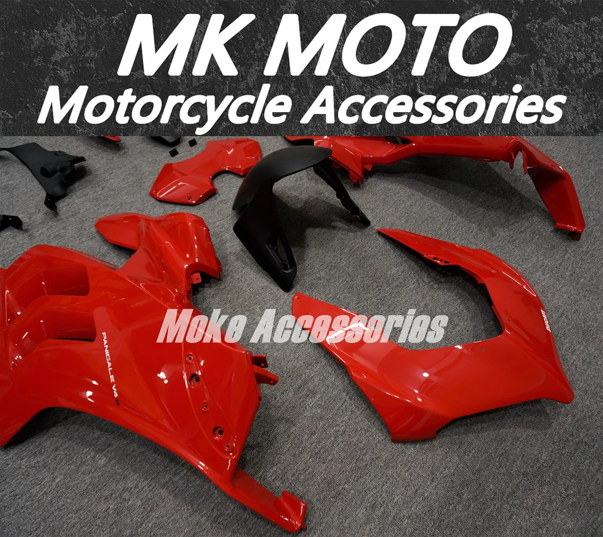 

Fairings Kit Fit For Panigale v4s v4r 2020 2021 Bodywork Set 20 21 Abs High Quality Injection Black Red