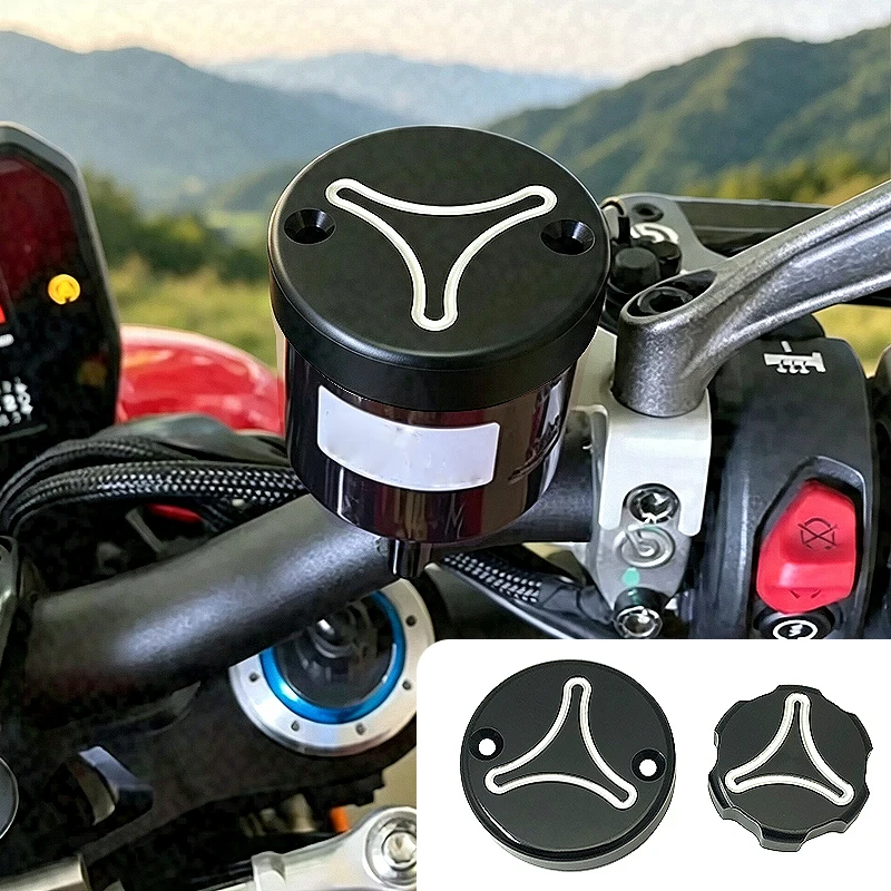 For DUCATI 848 1098 1198 MONSTER MULTISTRADA PANIGALE V2 V4 Motorcycle Brake Fluid Reservoir Liquid Protective Cap Cover