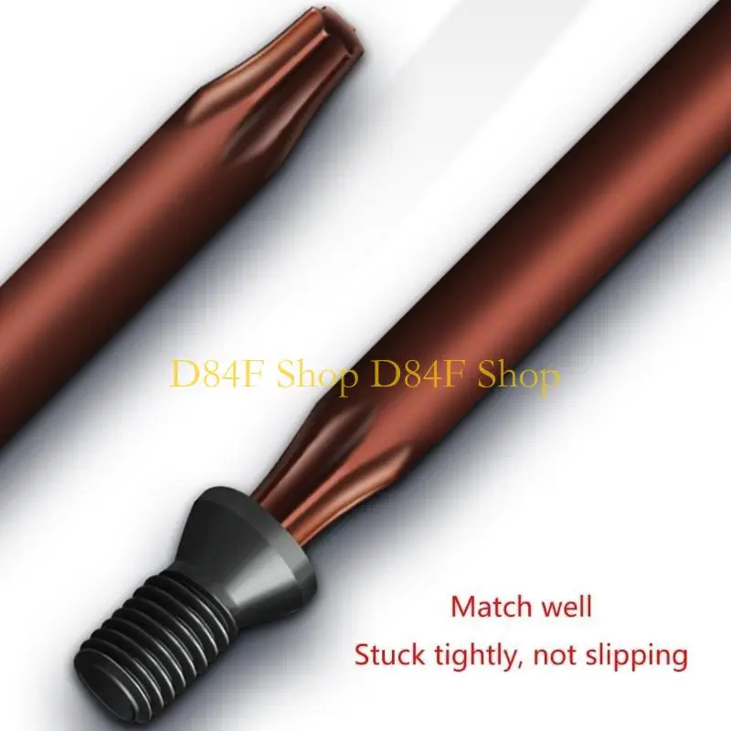 D84F Convenient T-Handle Hexagonals Wrench Tool Long Handle Wrench Rubber Handle for Tightening and Loosening Tool