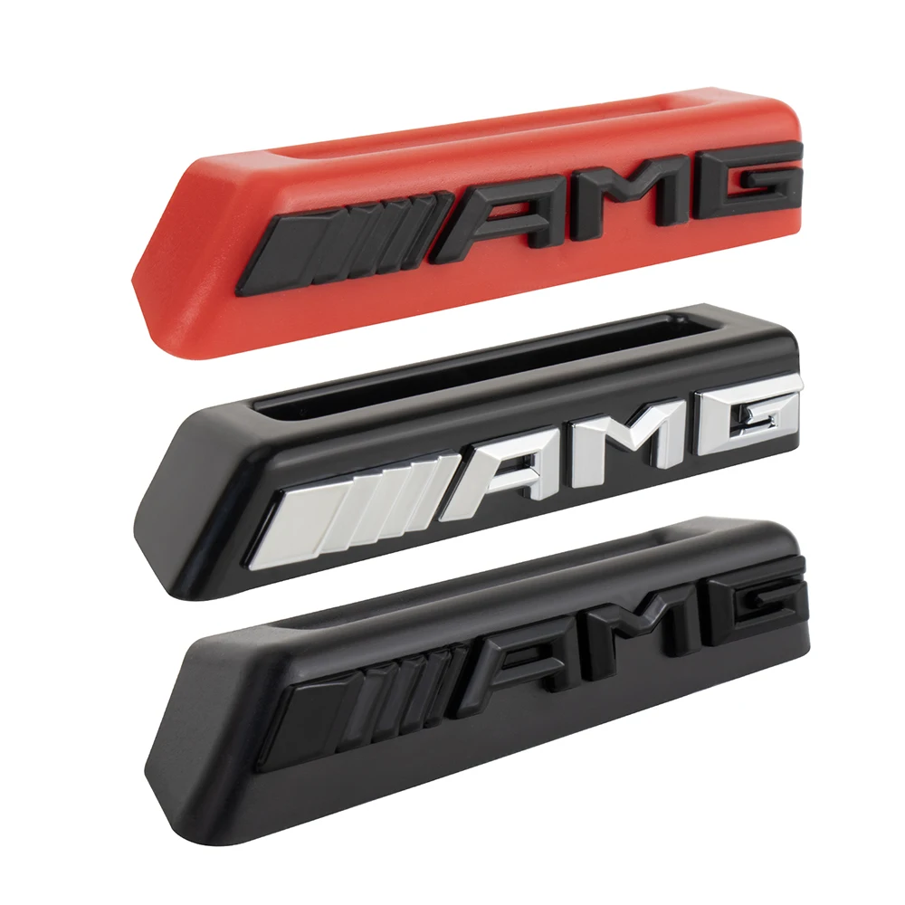 For Mercedes Benz AMG GLB GLC W108 W124 W126 W203 W204 C180 3D ABS Car Styling Front Grille Badge Sticker Decorative Accessories view 2