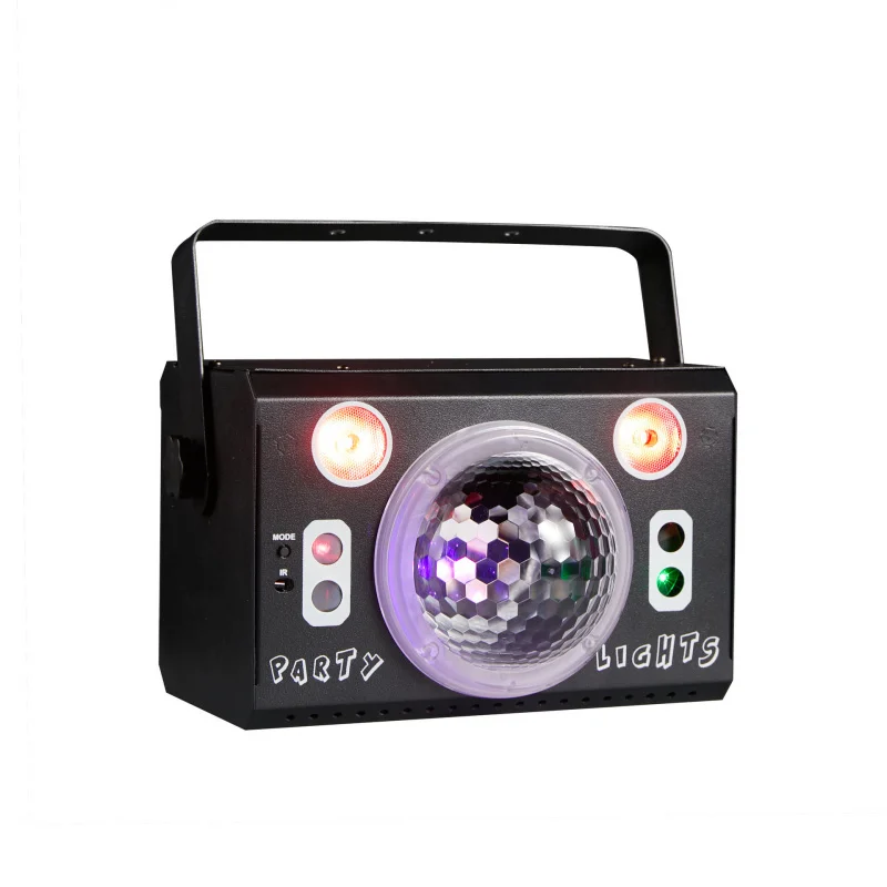 

Cross-Border New Rotating Magic Ball Colorful Light Laser Pattern Laser Light Party Atmosphere Strobe Dyeing Stage Light