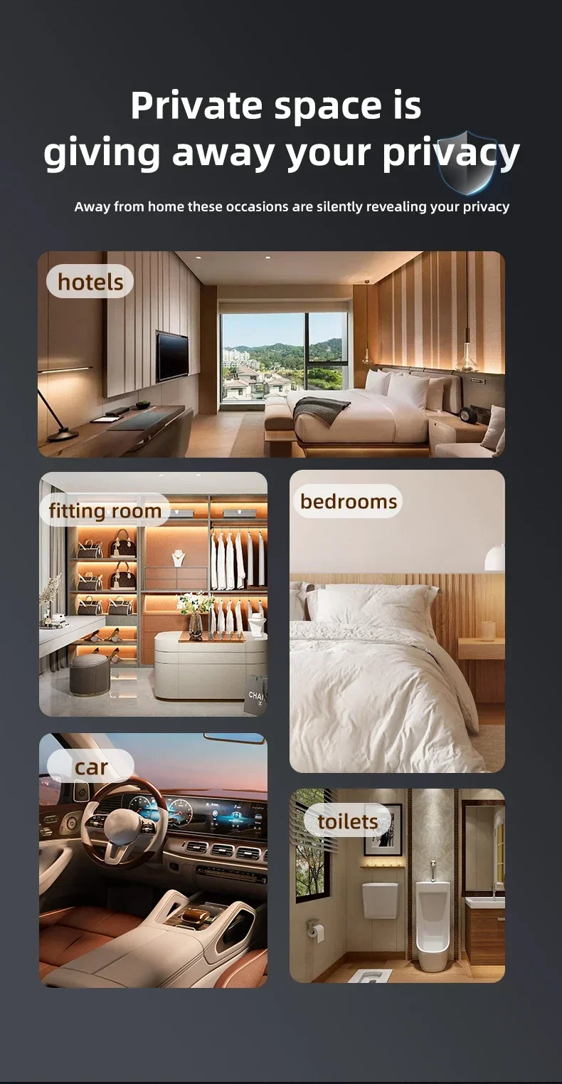 Wireless Infrared Anti-Peeping Camera Detector X17 with Detection and Compact Size