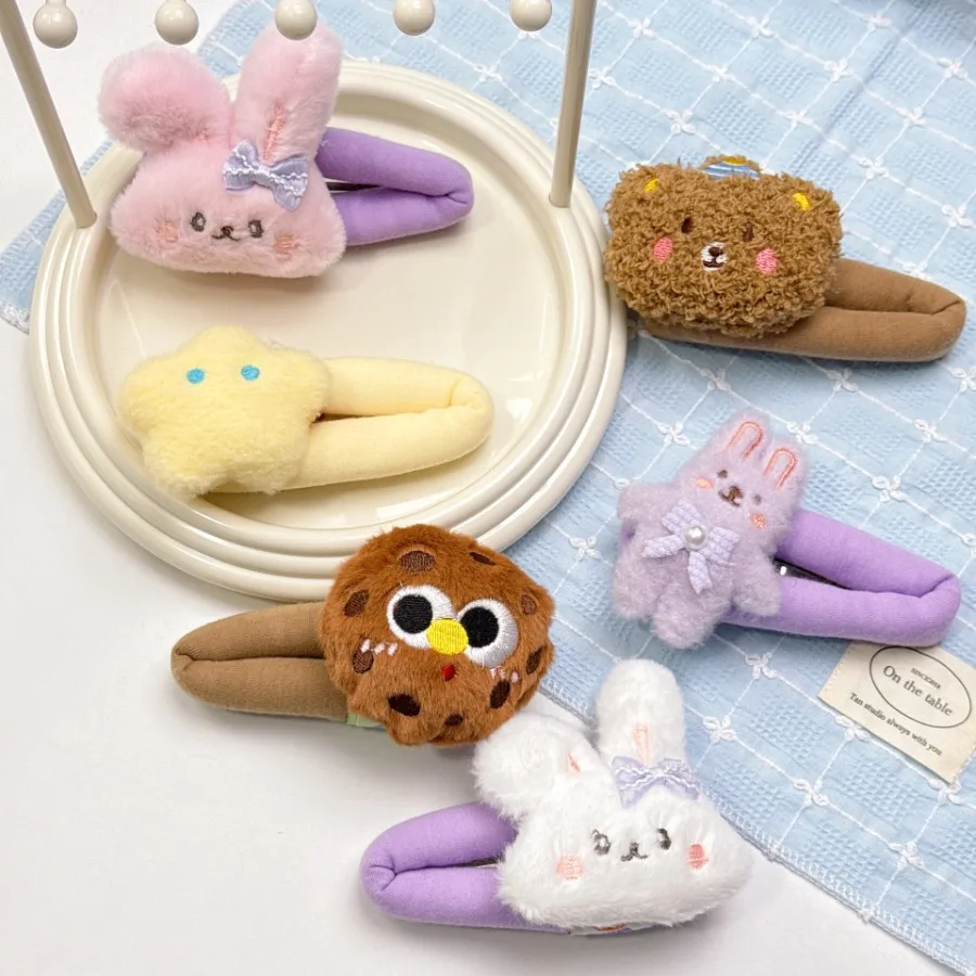 Cute doll clip hair clip hair clip girl heart side bangs cartoon large BB clip atmosphere headwear - Detail 1