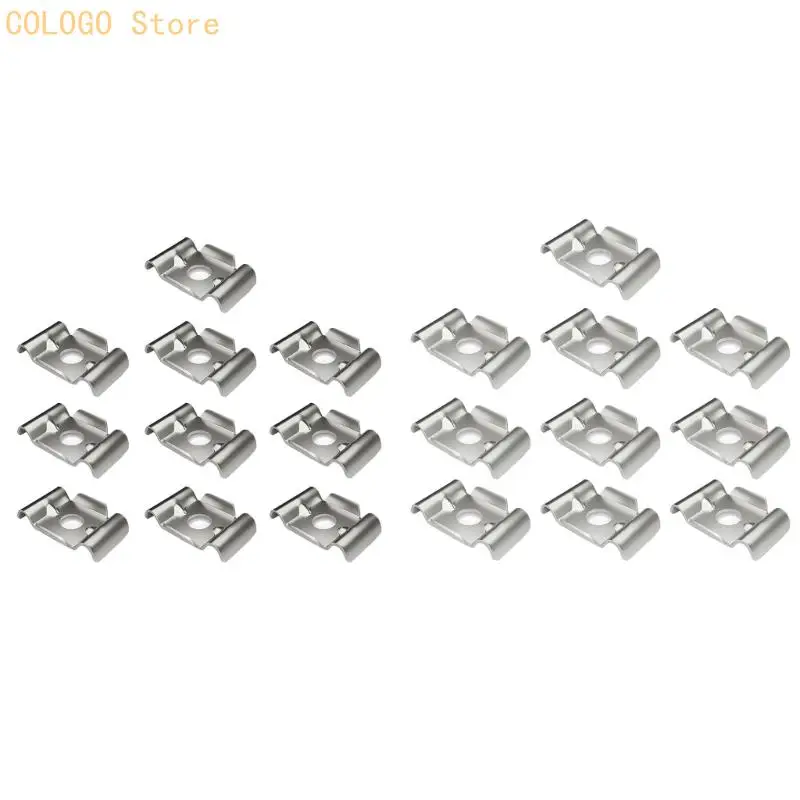 

10Pcs Maintenance Stainless Steel Rails Fastener Butterfly Fence Holder Accessories D0LD