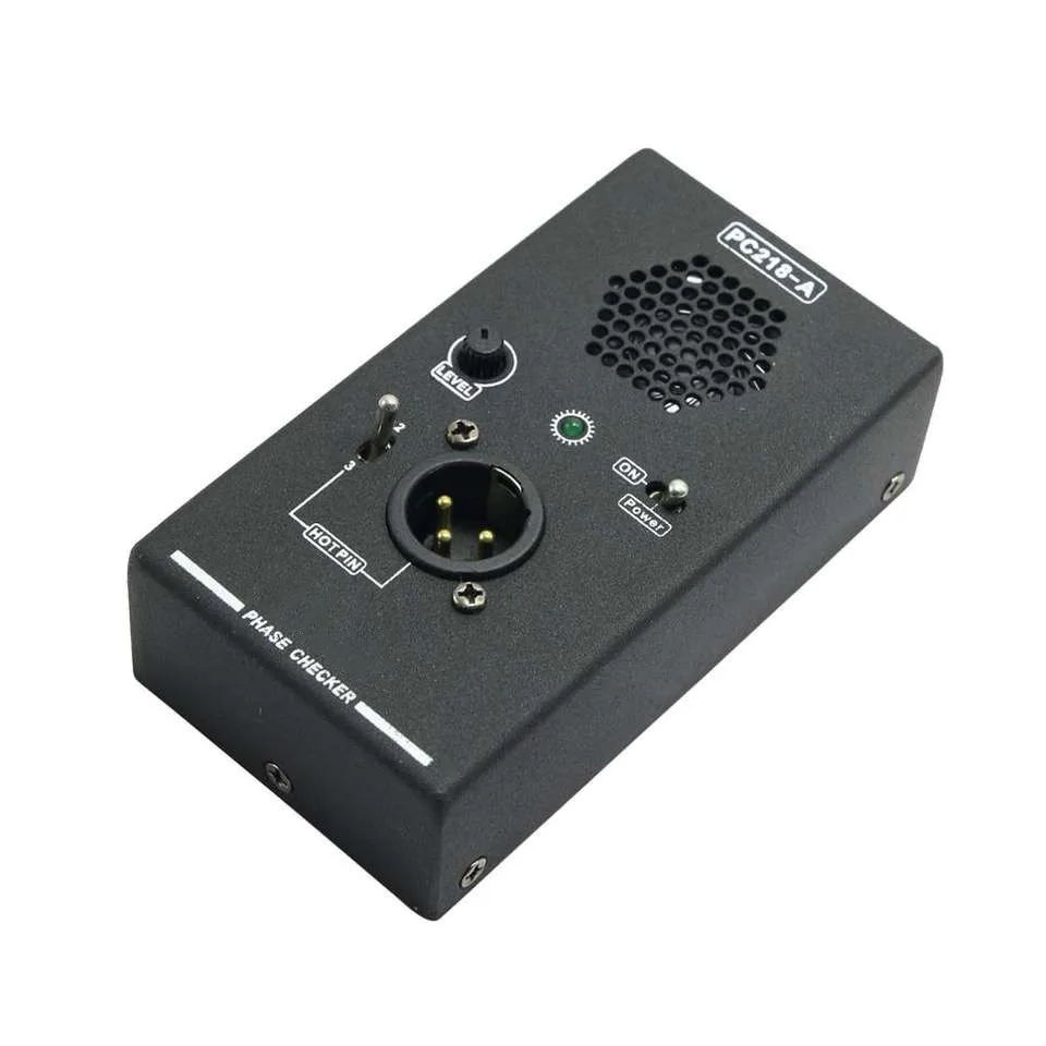 PC218 Phase Checker Detector Audio Speaker Microphone Sound Testing Polarity Tester