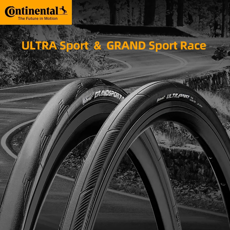 Continental Road Bike Tire ULTRA Sport III & GRAND Sport Race 700×25C 700x28C Gravel Tire 3/180 TPI Pure Grip Compound